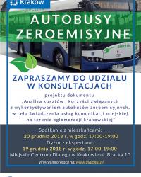 Autobusy zeroemisyjne – konsultacje społeczne